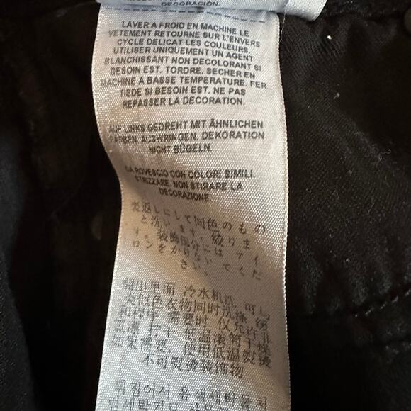 Guess Overdye Black 1981 Cutoff Denim Jean Shorts Raw Edge NWT 80s size 26 - Picture 15 of 16